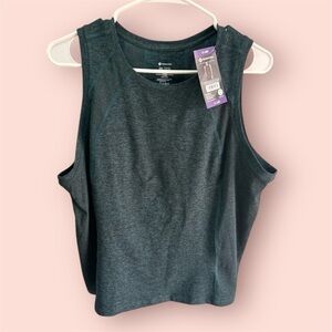 Women’s Soft Rib Tank Dark Green Size XXL